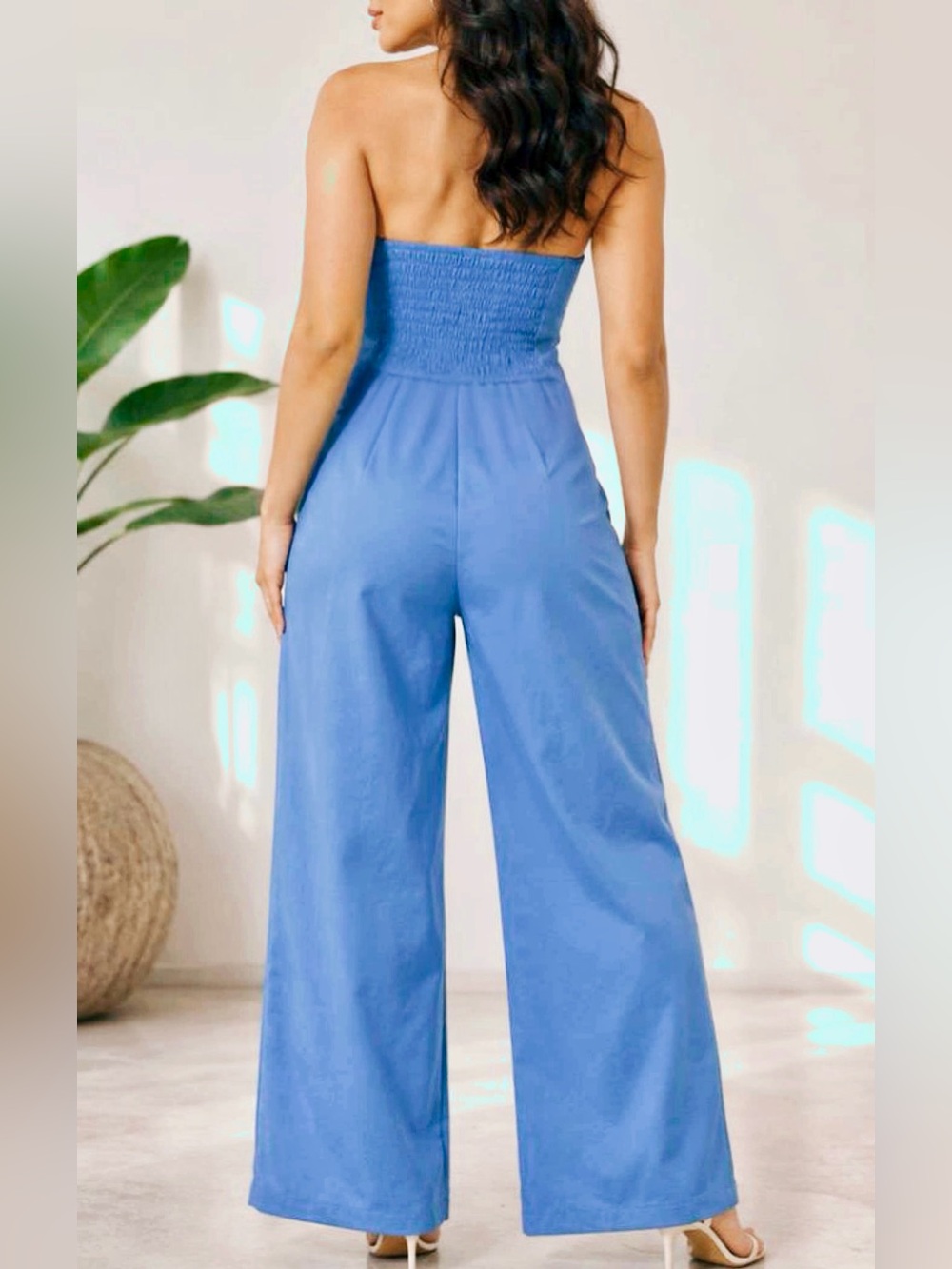 Women’s Blue Wide-Leg Pants & Vest Top XL - Picture 4 of 7